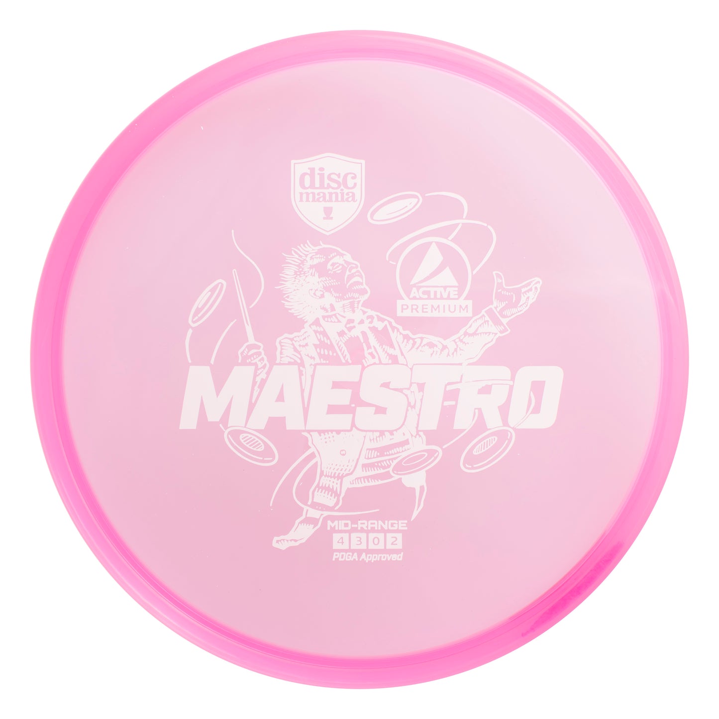 Discmania Active Premium Maestro - Mid Range Disc - 4 | 3 | 0 | 2 - Roze