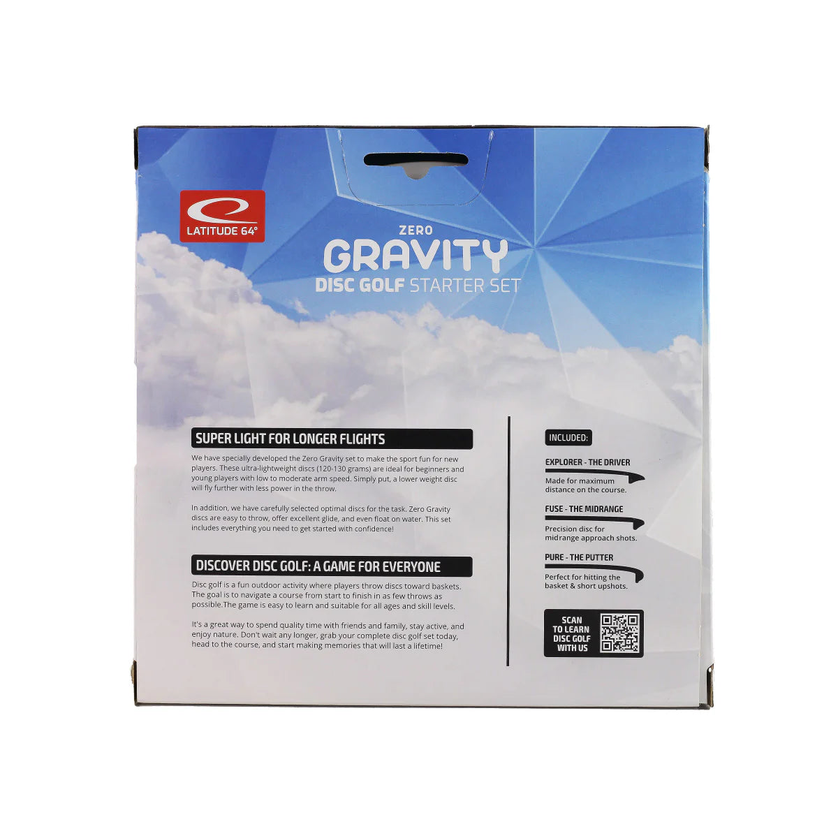Latitude 64 Disc - Disc Gol Starter Set Zero Gravity - 3 discs - putter - mid range - driver