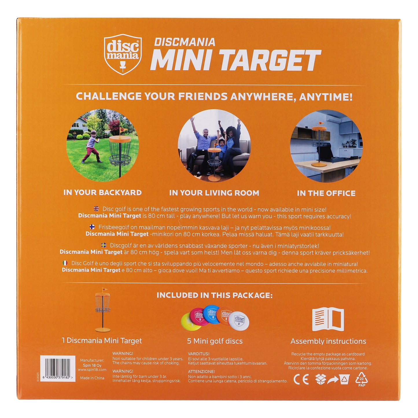 Discmania Mini Target met mini disc - Discgolf spel