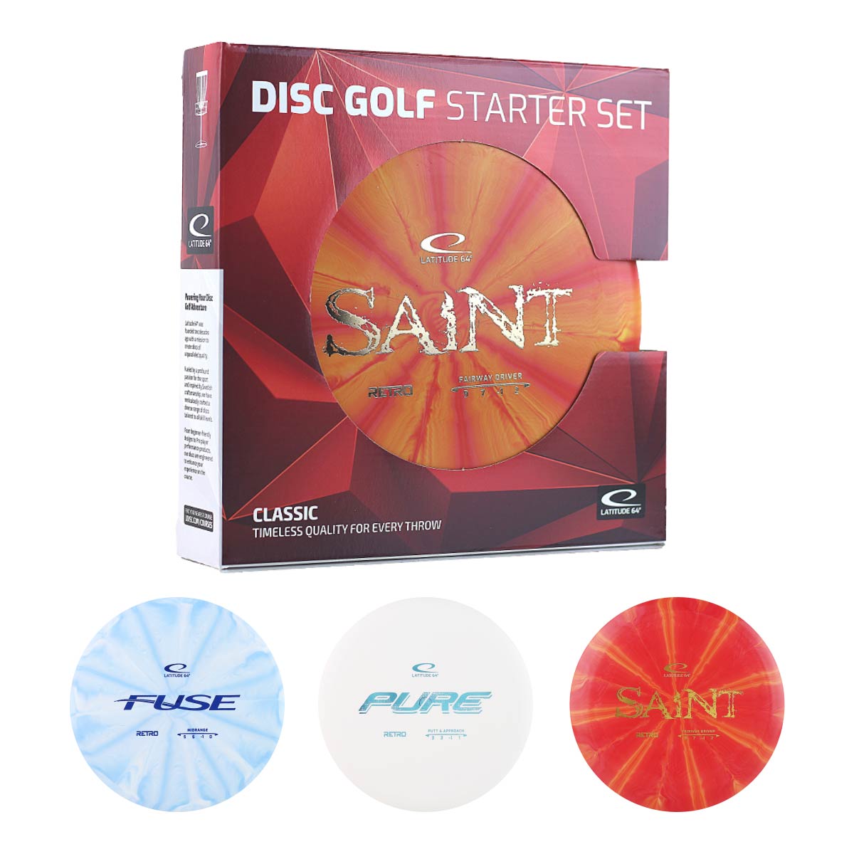 Latitude 64° Classic Disc Golf Starter Set