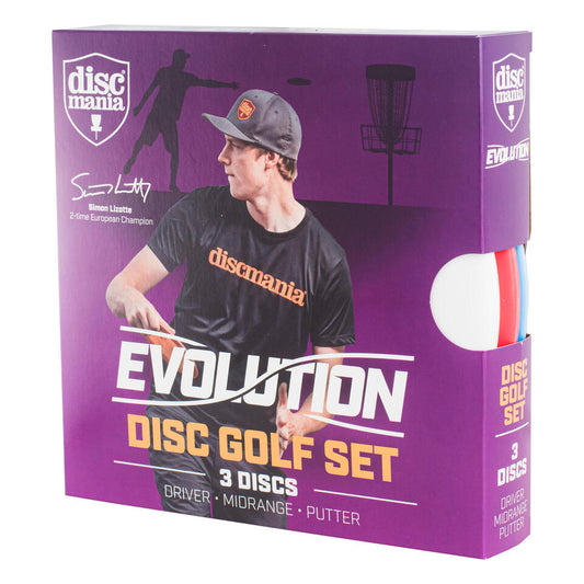 Discmania Evolution Disc Golf Set - 3 Discs - Driver - Midrange - Putter