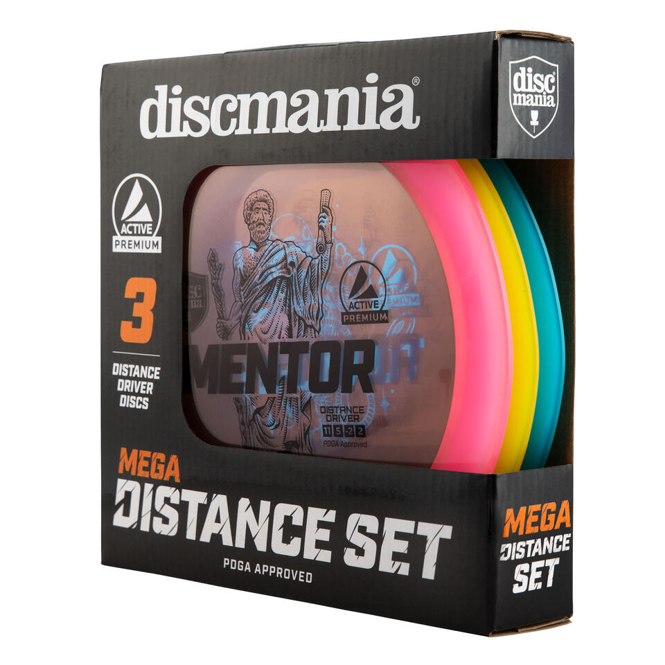 Discmania Mega Distance Disc Golfset - 3 Long Distance Discs - Discgolf